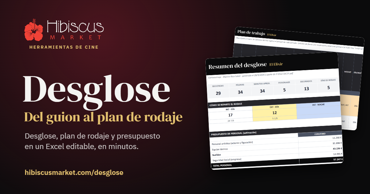 Hibiscus Desglose: del guion al plan de rodaje
